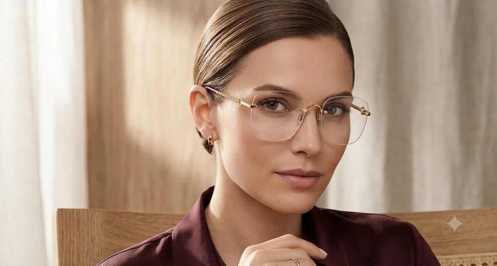 New Pomellato gold pink optical frames PM01140